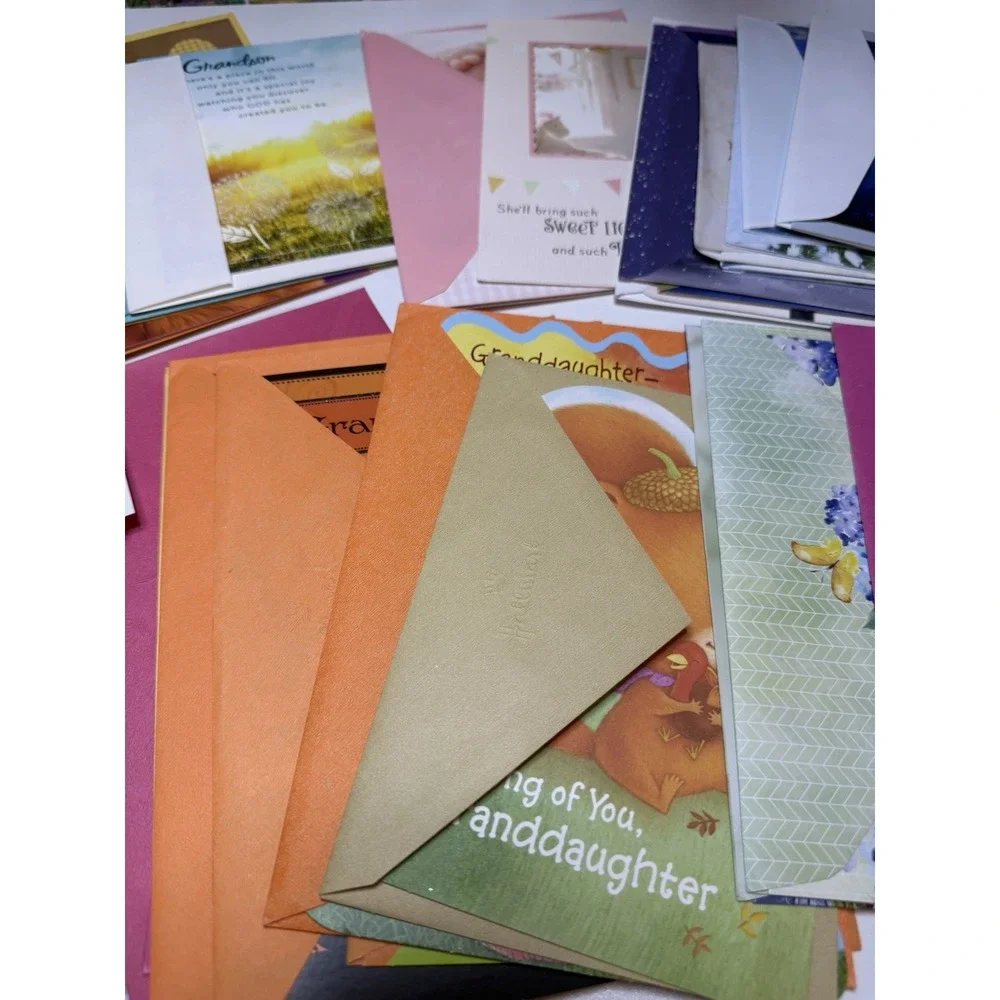 Lot of 47 Greeting Cards Birthday Christmas Valentine Halloween Baby Shower